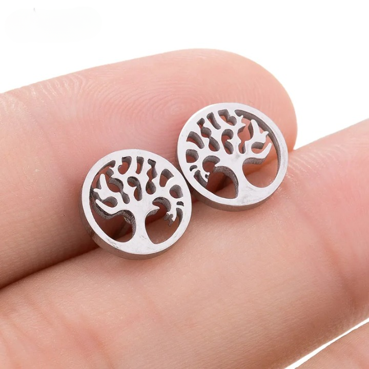 Boucles D'oreilles Arbre de Vie Sereine