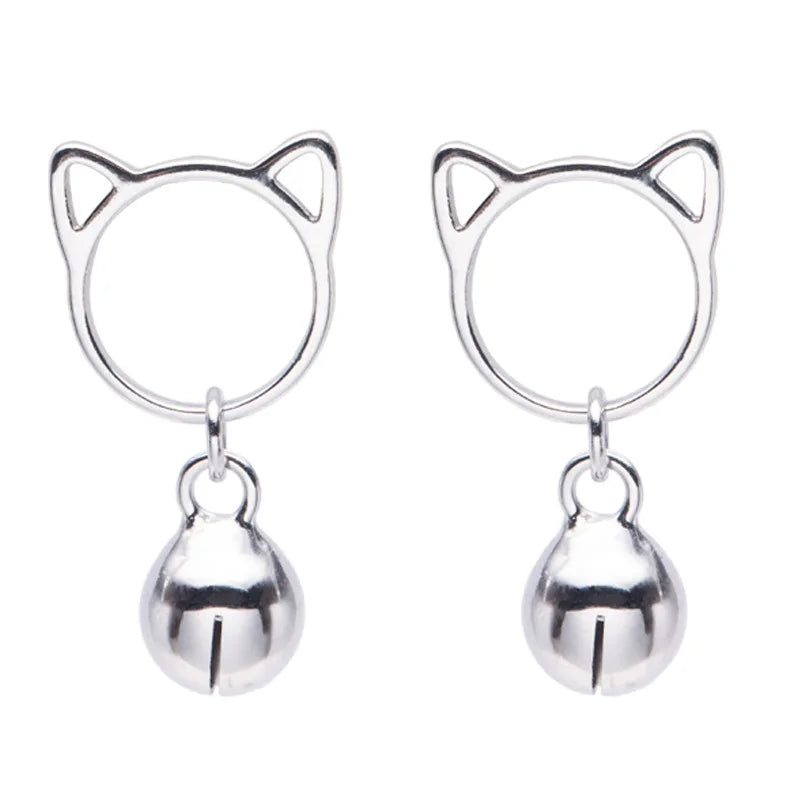 Boucles D'oreilles Chat Cloche