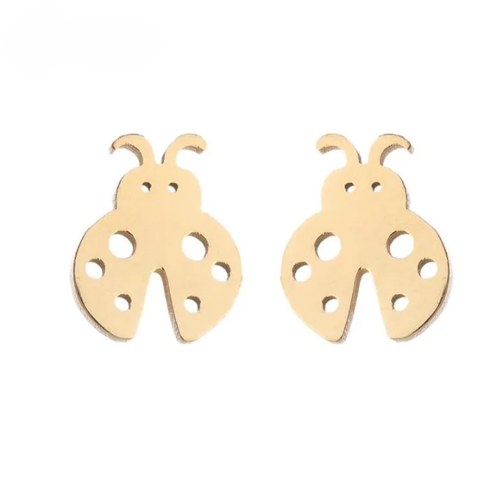 Boucles D'oreilles Coccinelle Pour Bébé