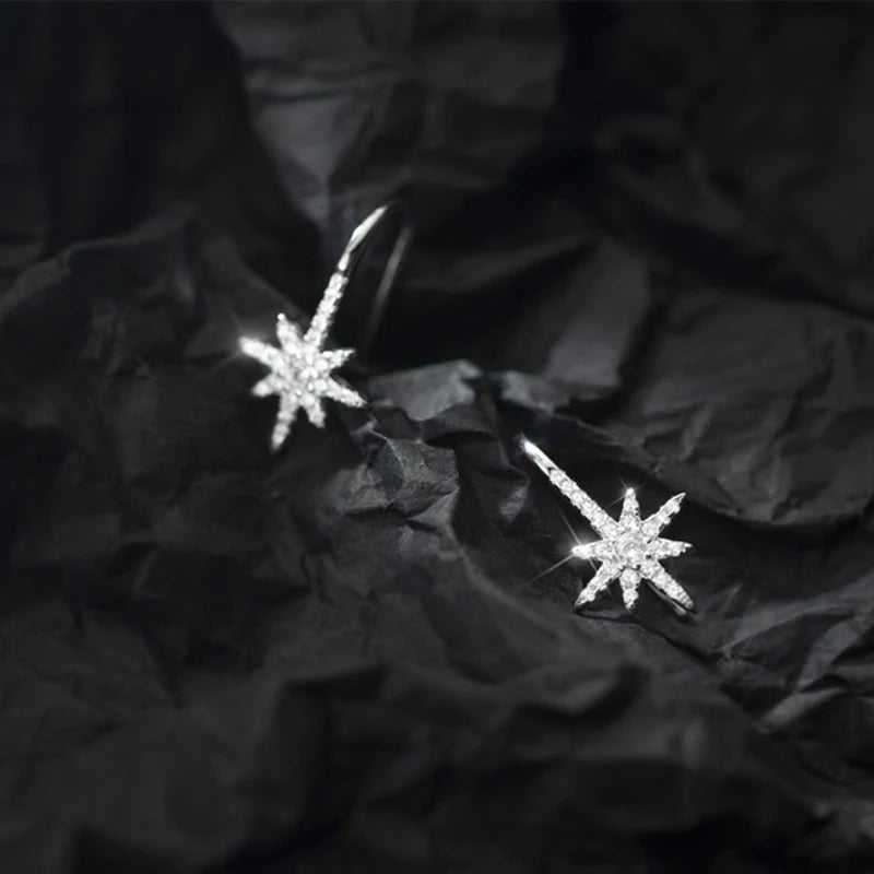 Boucles D'oreilles Après-ski Sogno - Pendentif Doré œil étoile - Style Ethnique - Neuf Avec étiquettes