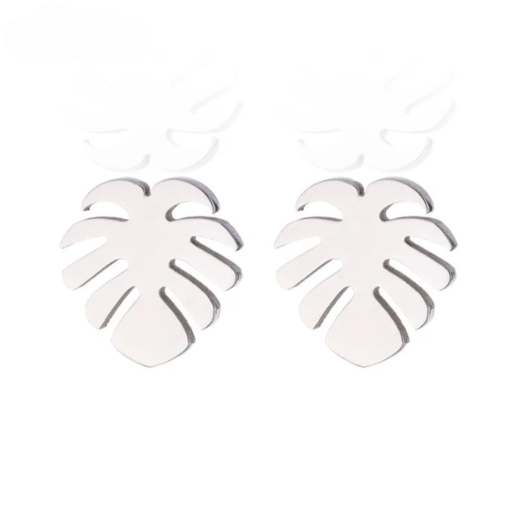 Boucles D'oreilles Feuille de Cocotier