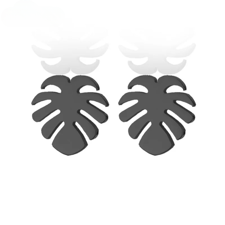 Boucles D'oreilles Feuille de Cocotier