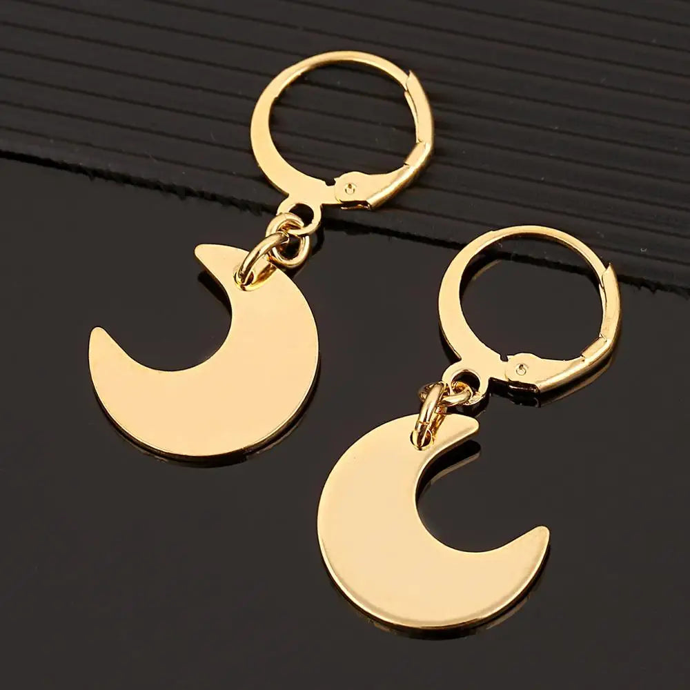 Boucles D'oreilles Pour Femme Lune