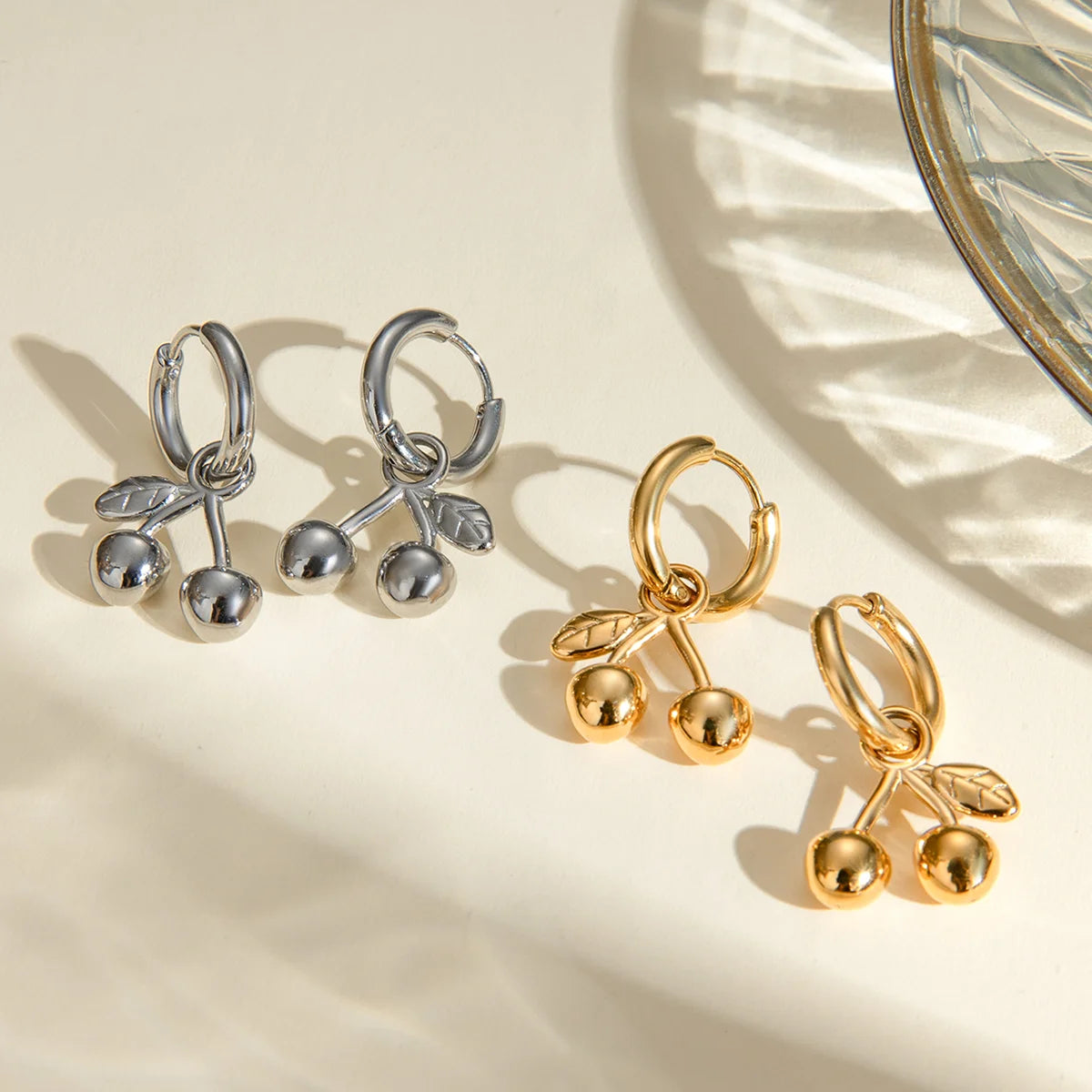 Boucles D'oreilles Cerise Femme