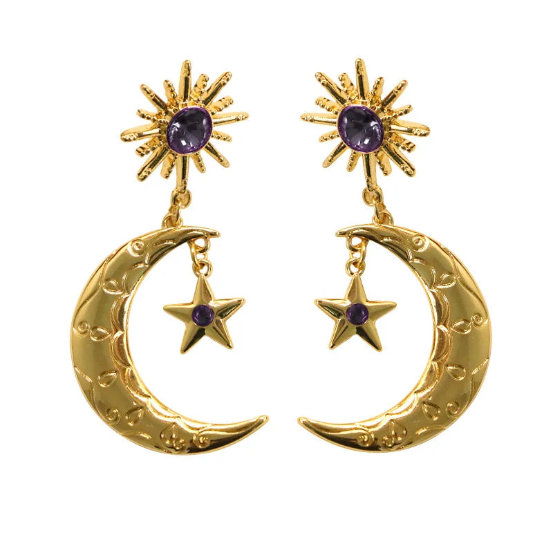 Boucles D'oreilles Lune Croissante