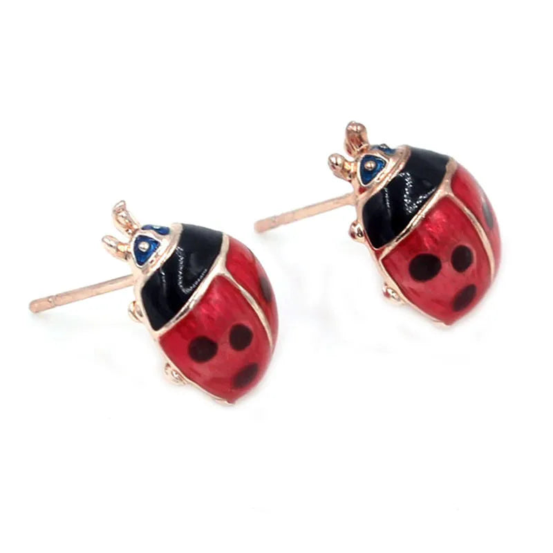 Boucles D'oreilles Coccinelle Artisanale