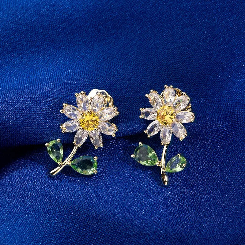 Boucles D'Oreilles Marguerite Scintillante