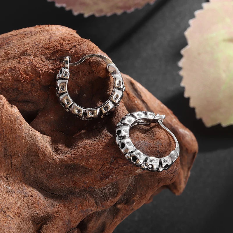 Boucles D'oreilles Homme Tête de mort