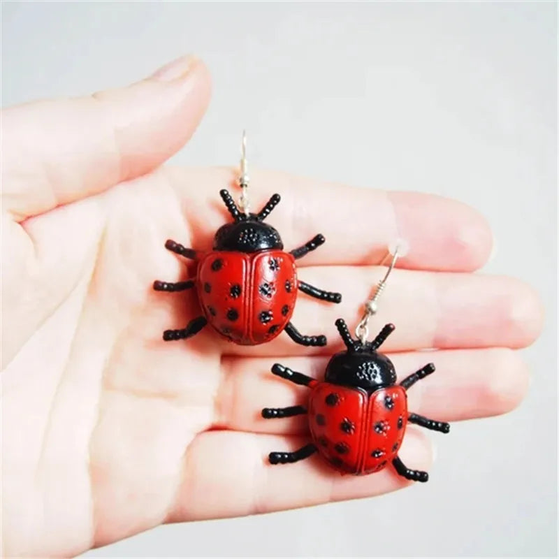 Boucles D'oreilles Coccinelle Pour Femme