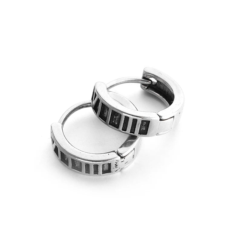 Boucles D'oreilles Homme Chiffres Romains