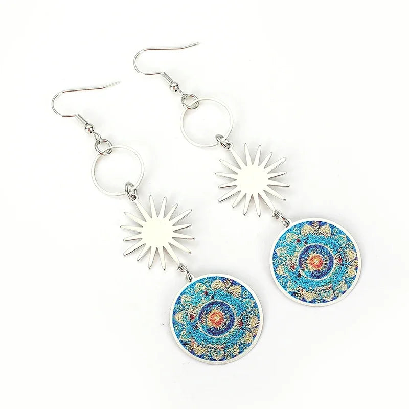 Boucles D'oreilles Soleil Mandala