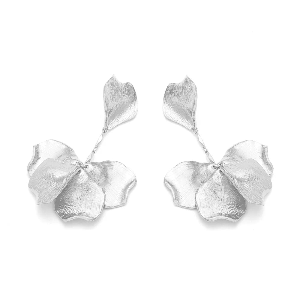 Boucles D'oreilles Feuille Rétro