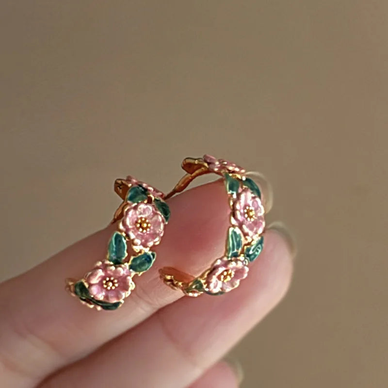 Boucles d'oreilles Fleur Vintage