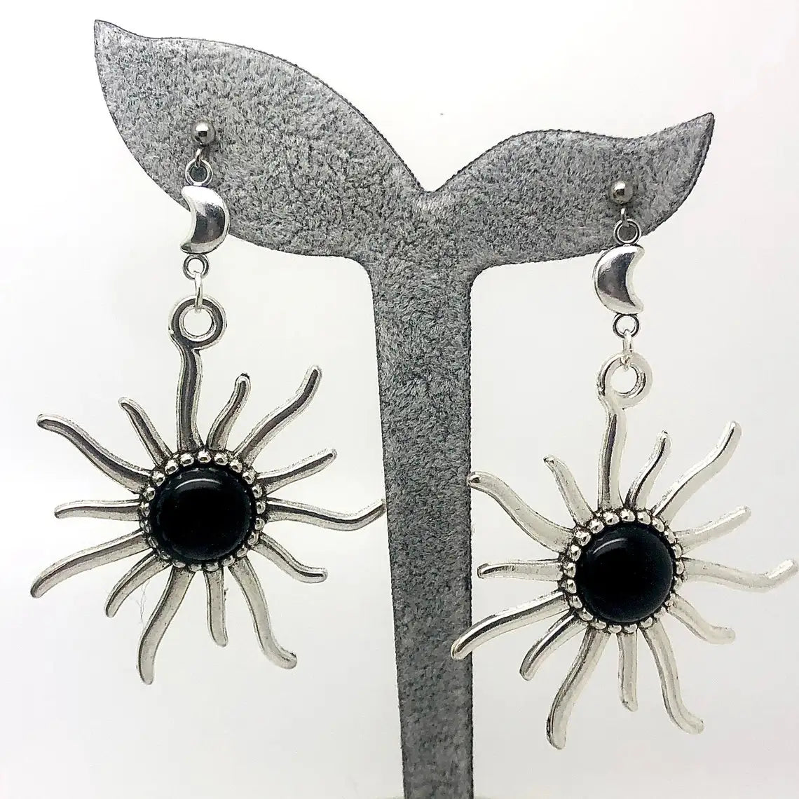 Boucles D'oreilles Soleil Noir