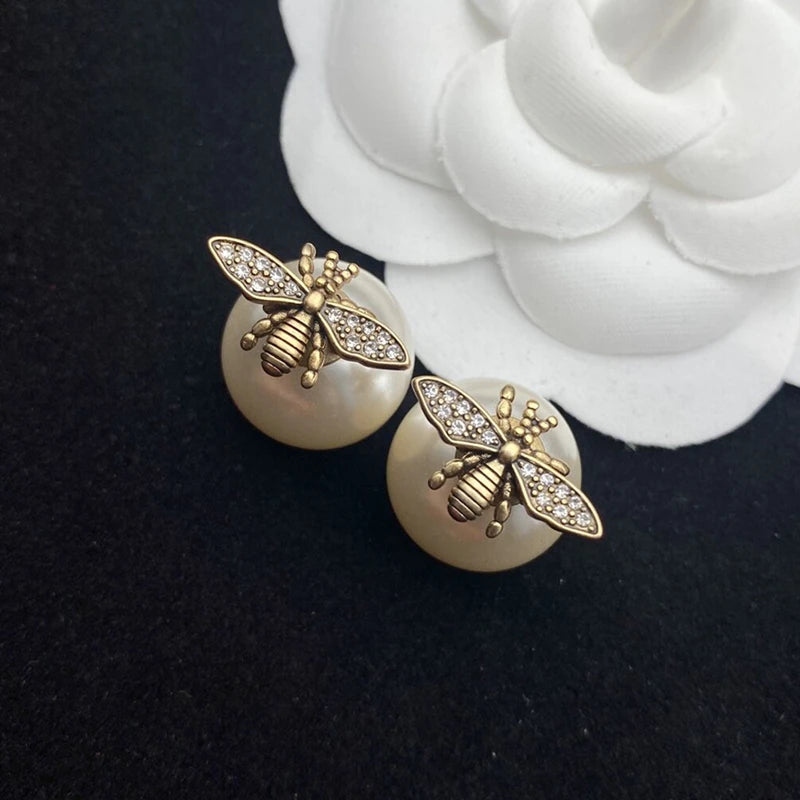 Boucles D'oreilles Abeille Impériale