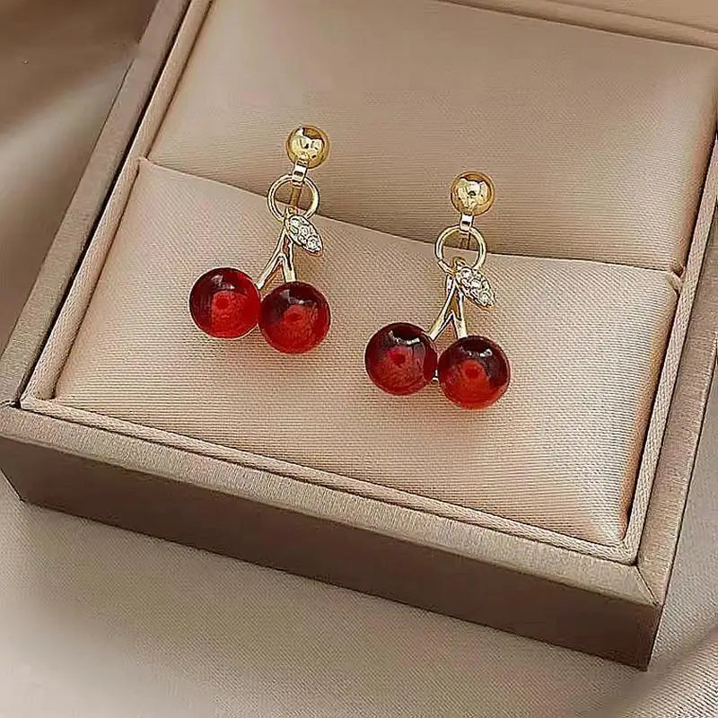 Boucles D'oreilles Cerise Élégantes