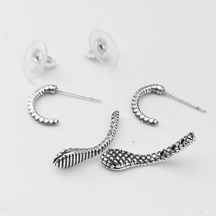 Boucles D'oreilles Serpent Unisexe