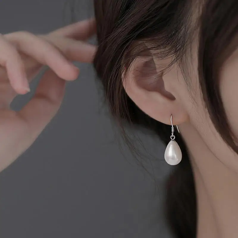 Boucles D'oreilles Goutte en Perle