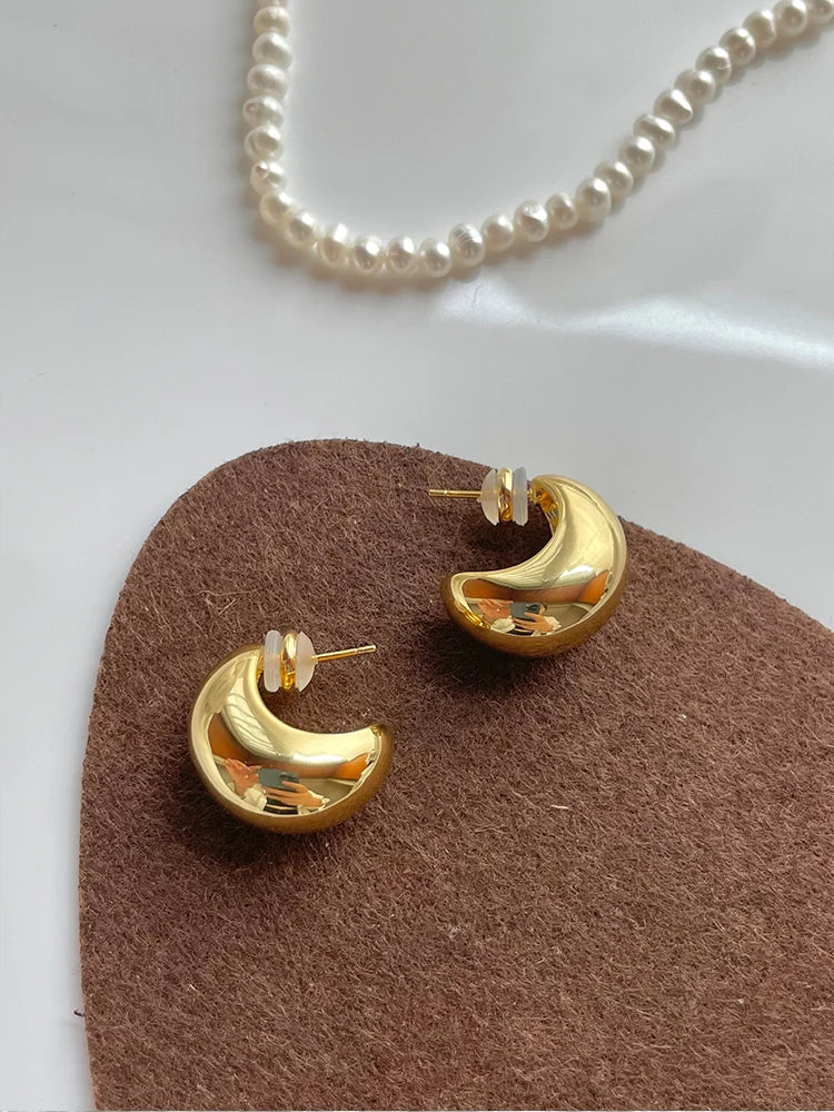 Boucles D'oreilles Lune Douce