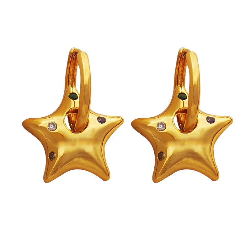 Boucles d'oreilles Étoile Moderne