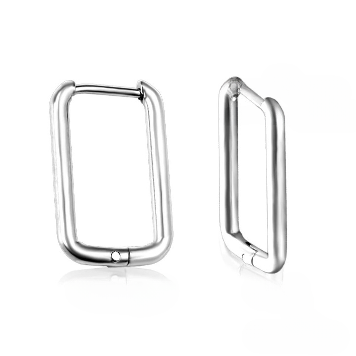 Boucles D'oreilles Rectangulaire Minimalistes