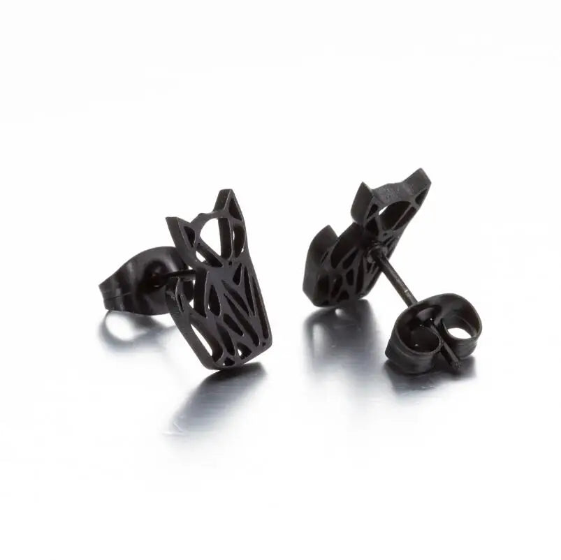 Boucles D'oreilles Origami Chat