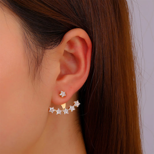 Boucles d'oreilles Étoile En Strass