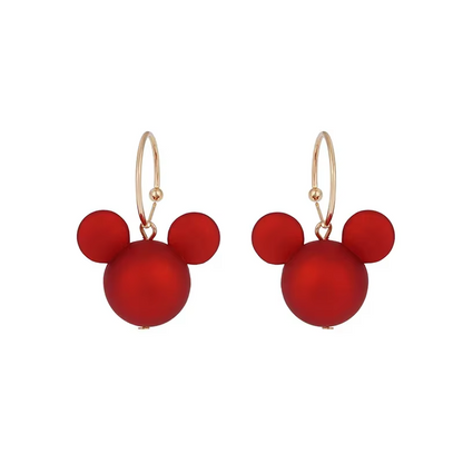 Boucles D'oreilles Disney Mickey Rouge