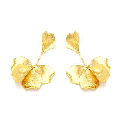 Boucles D'oreilles Feuille Rétro