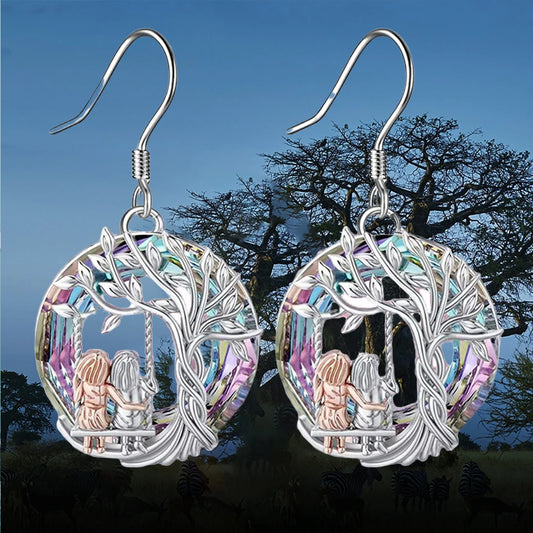 Boucles D'oreilles Arbre de Vie Pour Fille