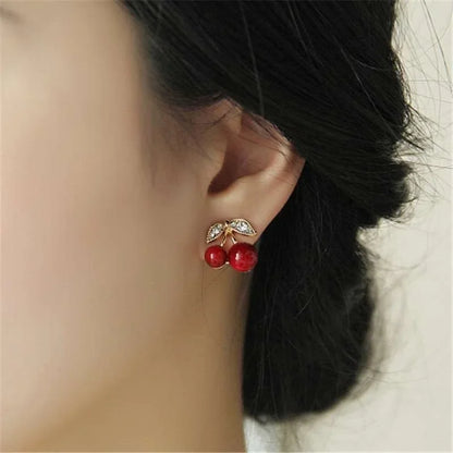 Boucles D'oreilles Pour Femme Cerise