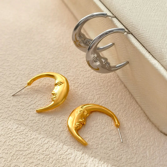 Boucles D'oreilles Lune Astrale