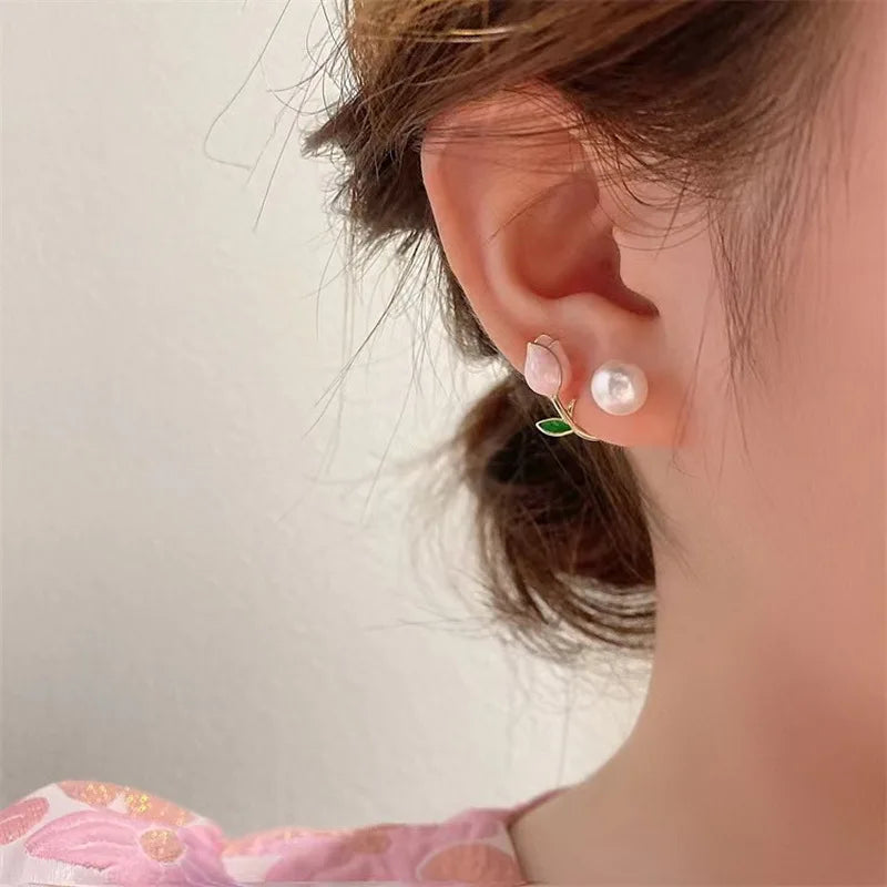 Boucles D'oreilles Fleur Tulipe