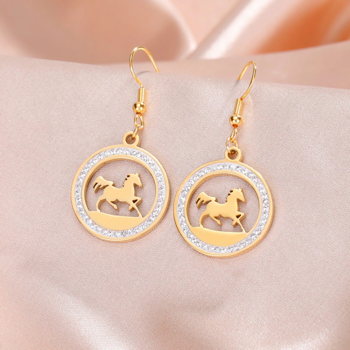 Boucles D'oreilles Cheval de Course