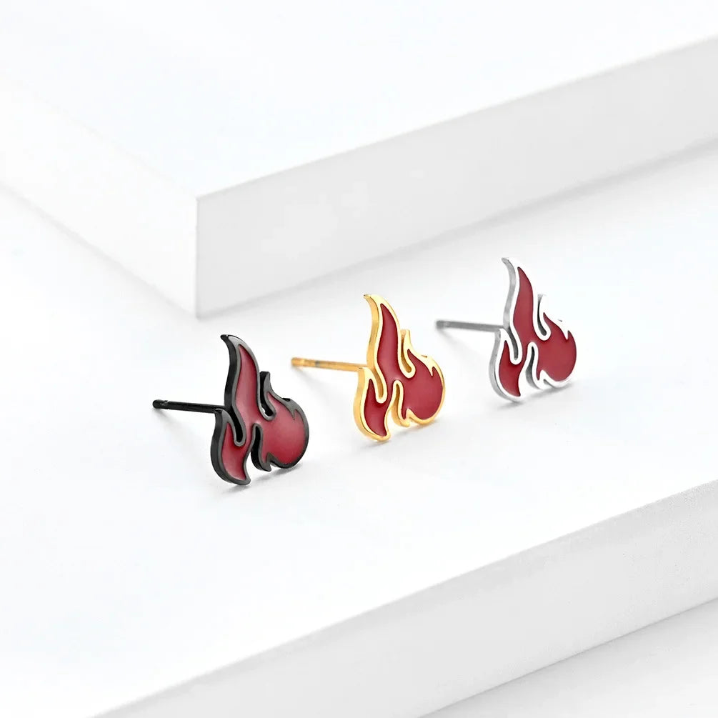 Boucles D'oreilles Garçon Flamme