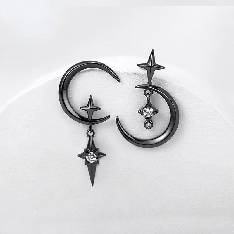 Boucles D'oreilles Lune Gothique