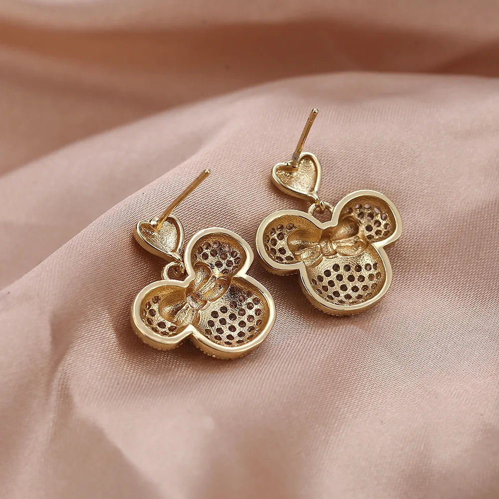 Boucles D'oreilles Minnie à Paillettes