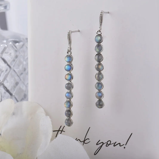 Boucles D'oreilles Labradorite Pierres