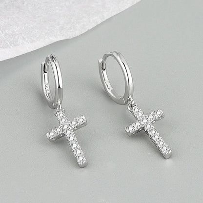 Boucles D'oreilles Croix Femme