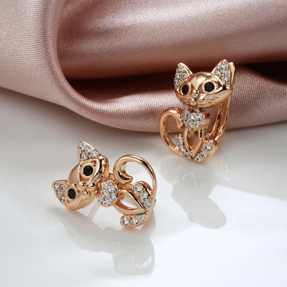 Boucles D'oreilles Chat Pour Petite Fille