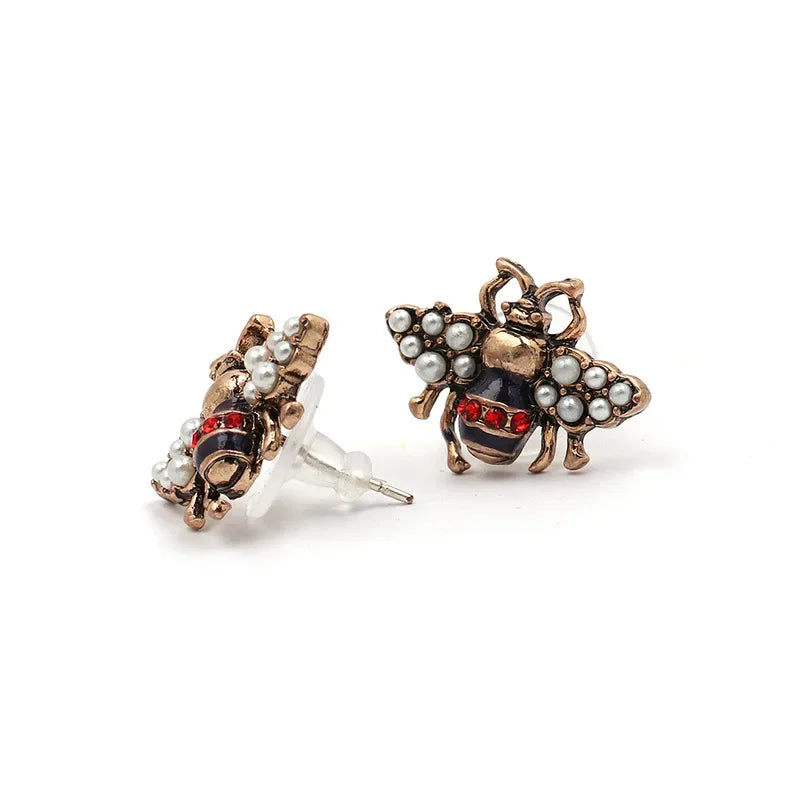 Boucles D'oreilles Abeille Vintage