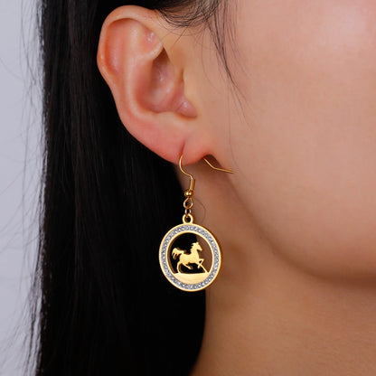 Boucles D'oreilles Cheval de Course