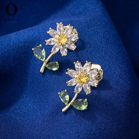 Boucles D'Oreilles Marguerite Scintillante