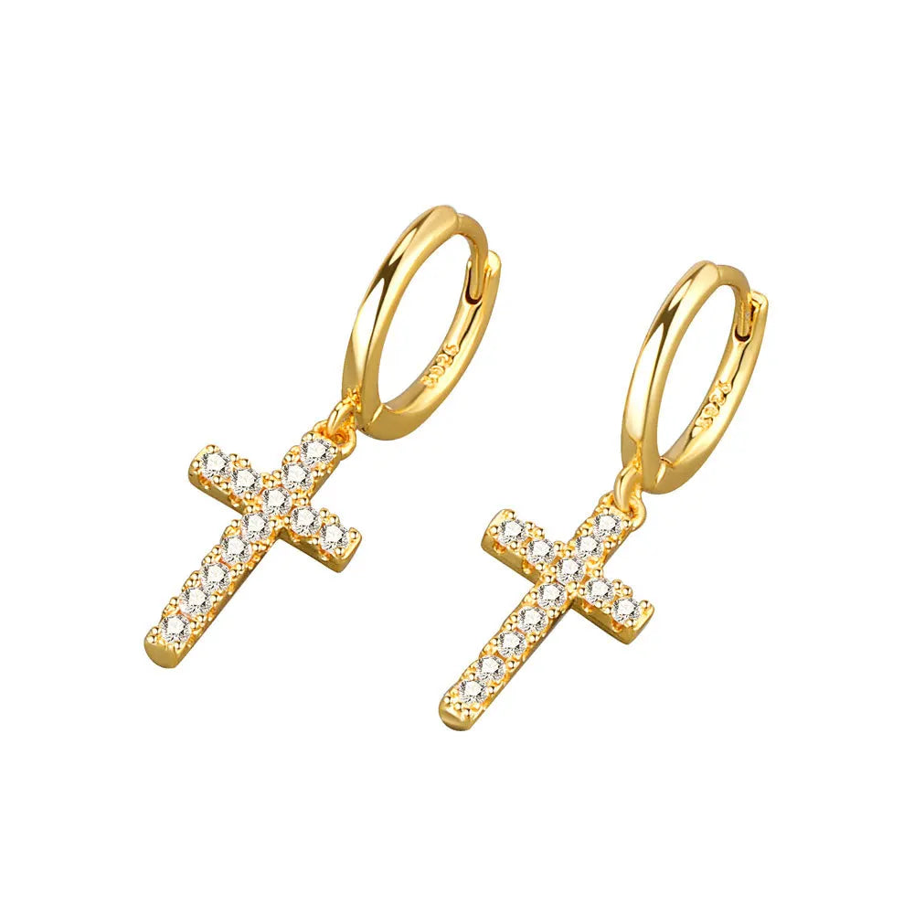 Boucles D'oreilles Croix Femme