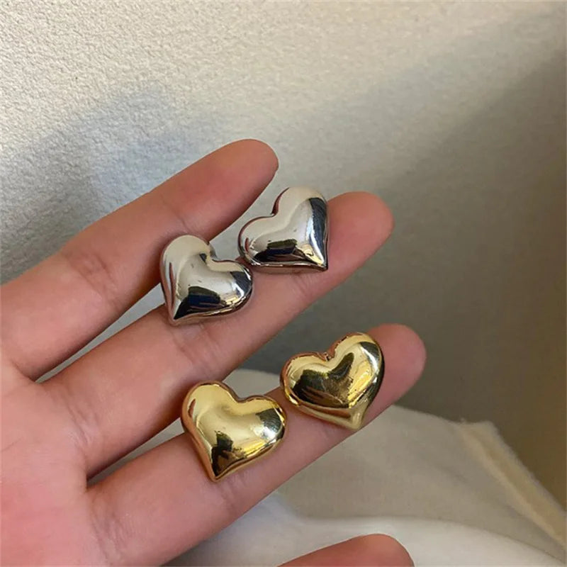 Boucles D'oreilles Cœur Minimalistes