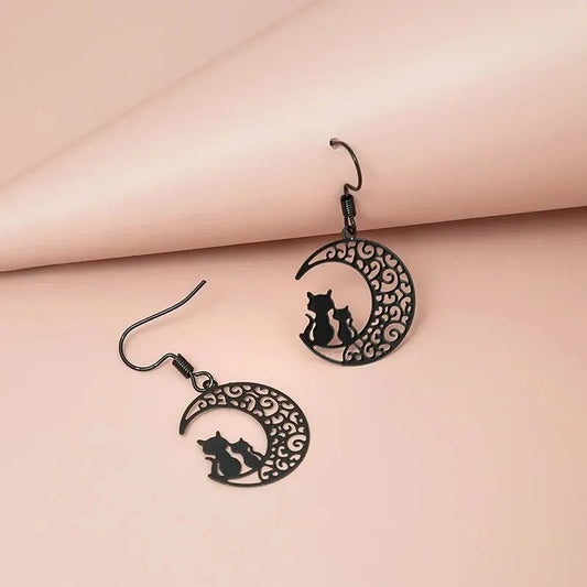 Boucles D'oreilles Chat Femme