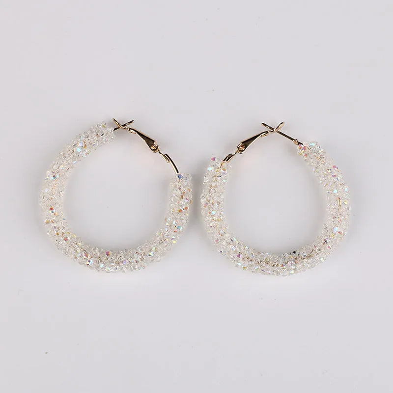 Boucles D'oreilles Paillettes Créoles